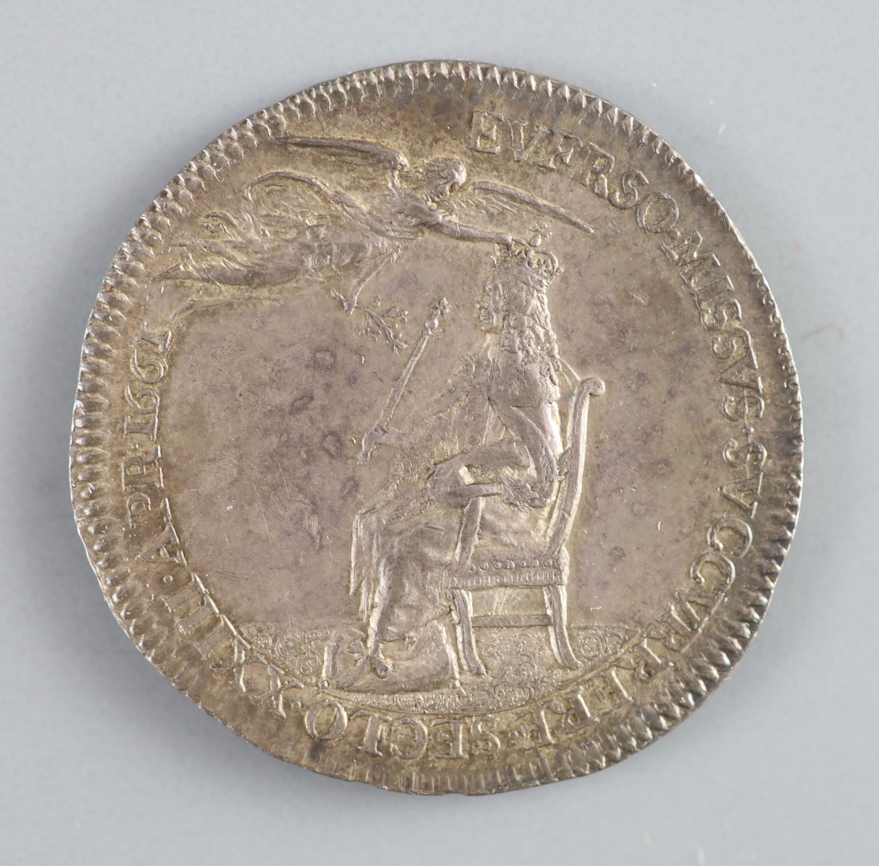 British Medals, Charles II, Coronation 1661, the official silver medal, by Thomas Simon, 29.5mm